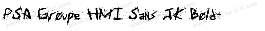 PSA Groupe HMI Sans JK Bold字体转换